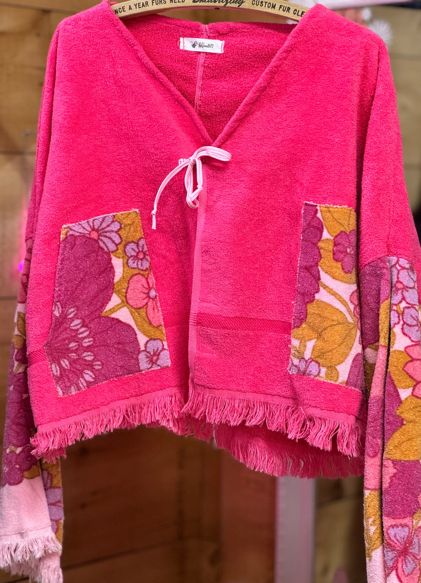 Pink Flamingo Towel Jacket