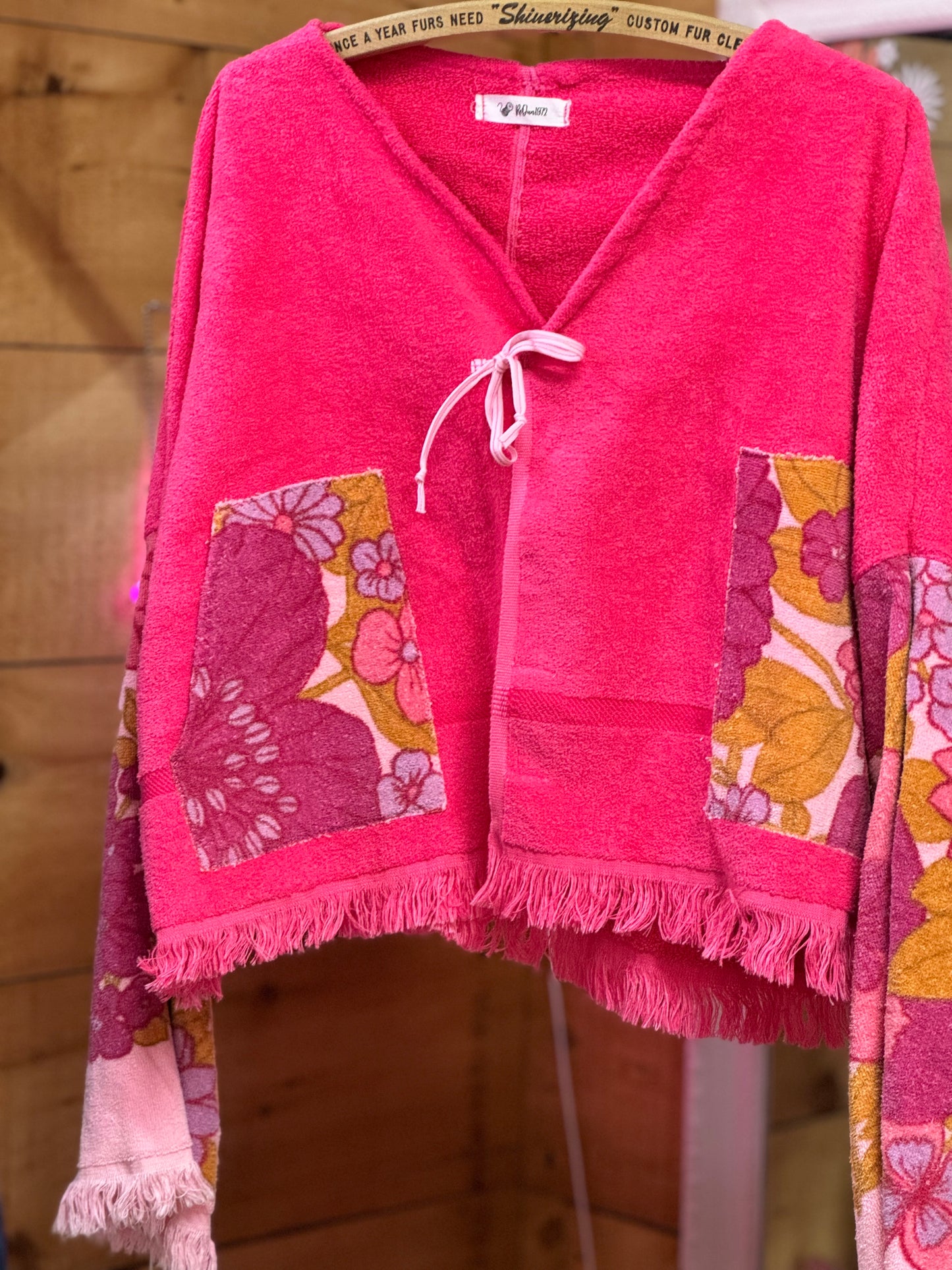 Pink Flamingo Towel Jacket