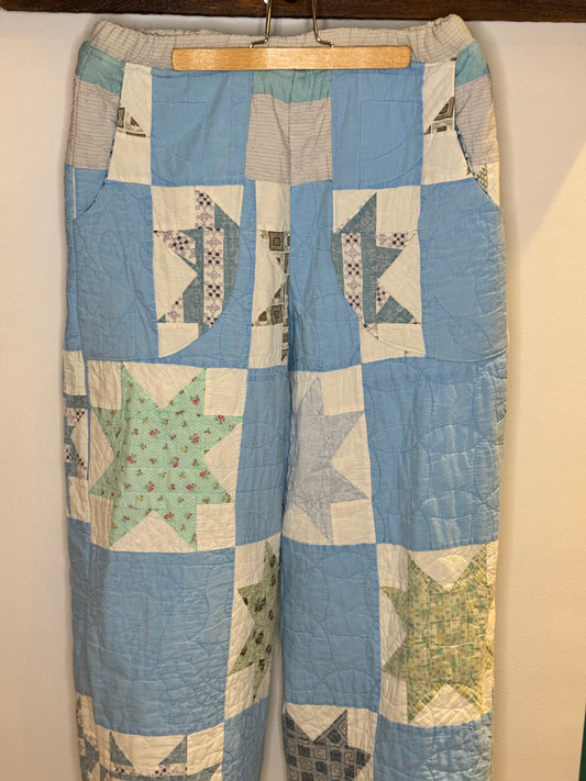 Blue Ribbon Quilt Pants