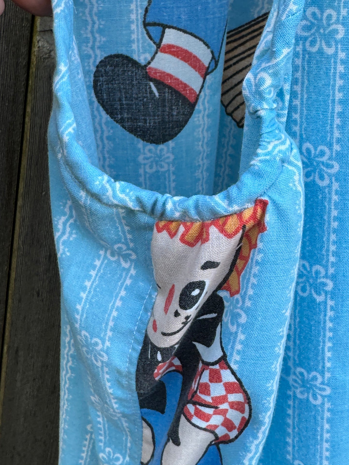 Raggedy Retro Overalls - Vintage Upcycled Raggedy Ann & Andy