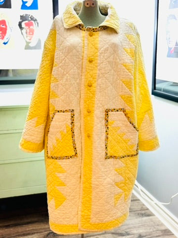 Sunburst Sawtooth Quilt Coat