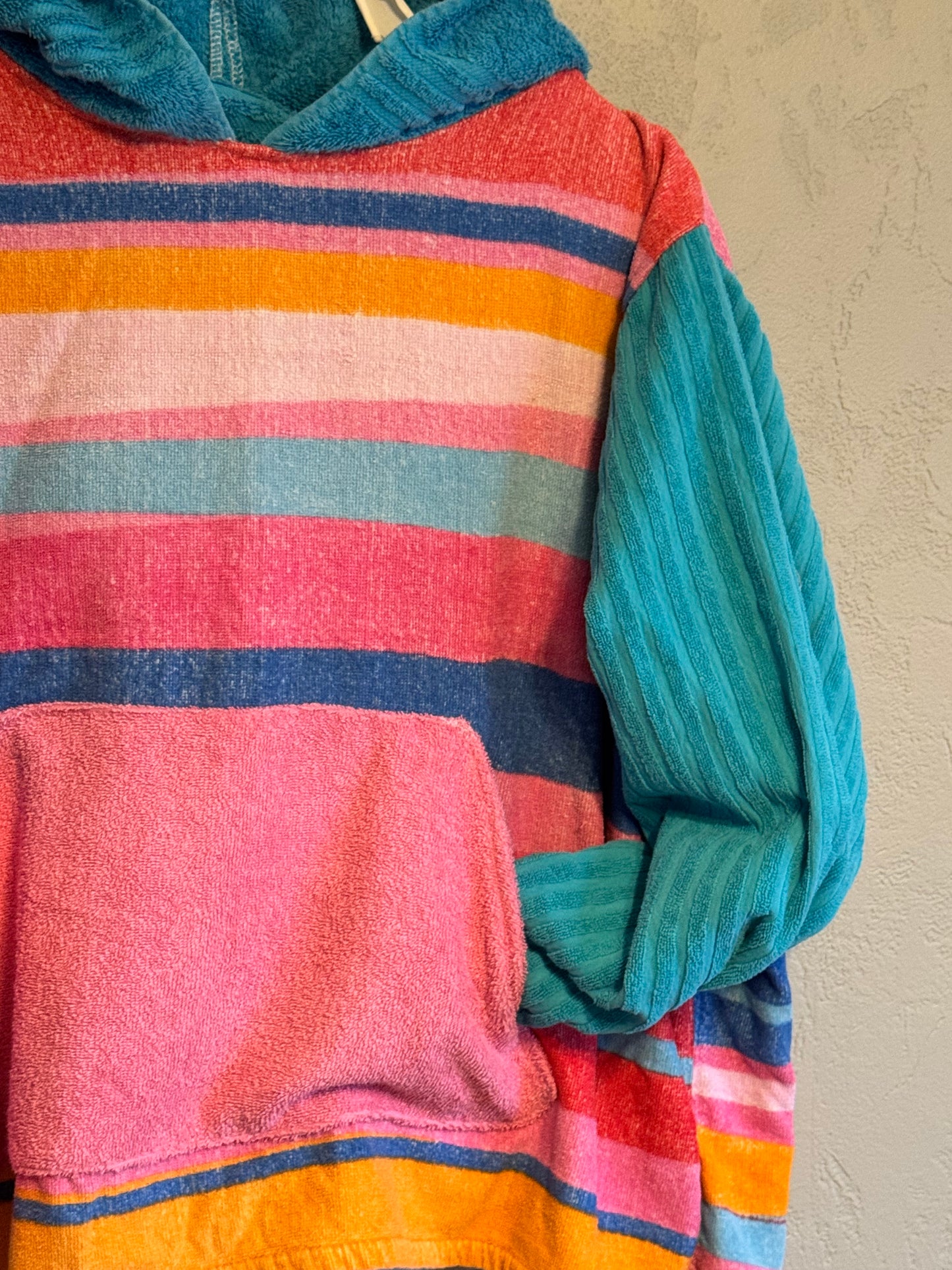 Sherbet Striped Towel Hoodie