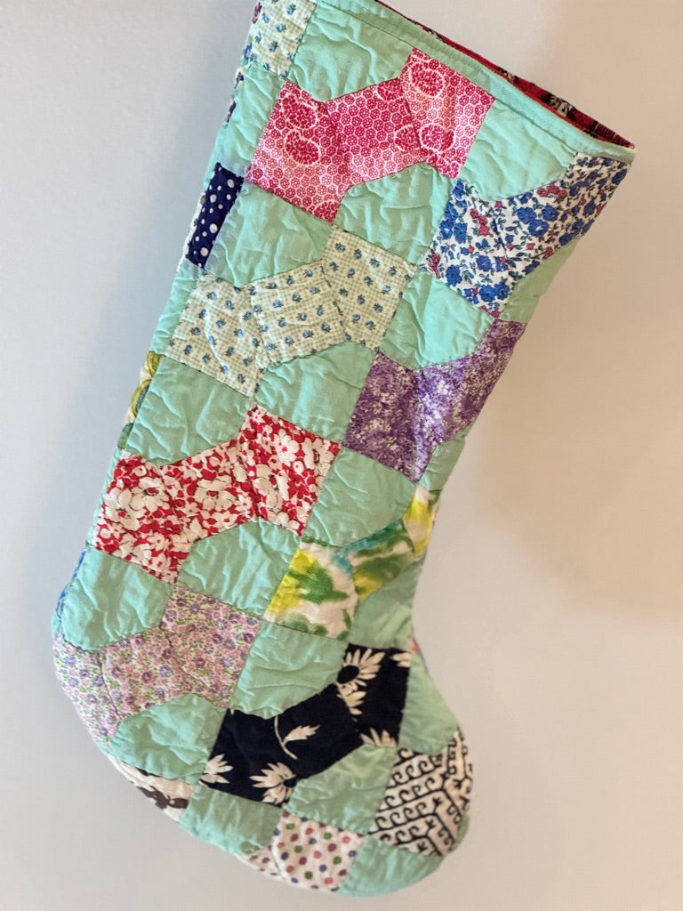 Quilted Joy Stocking