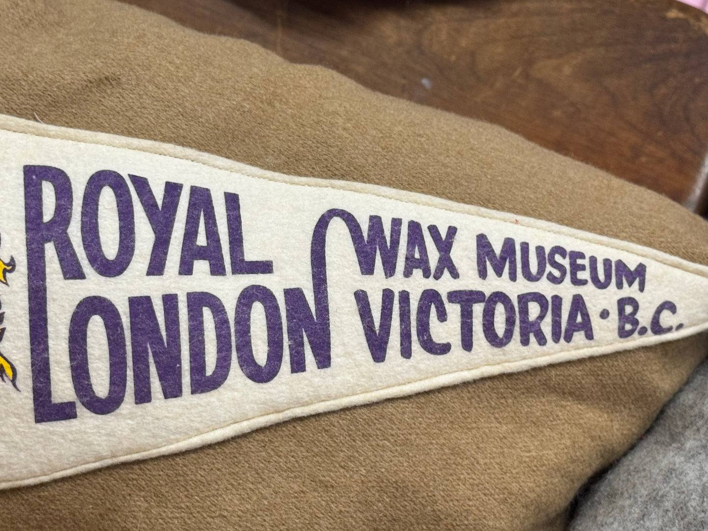 Royal London Wax Museum Vintage Pennant Pillow