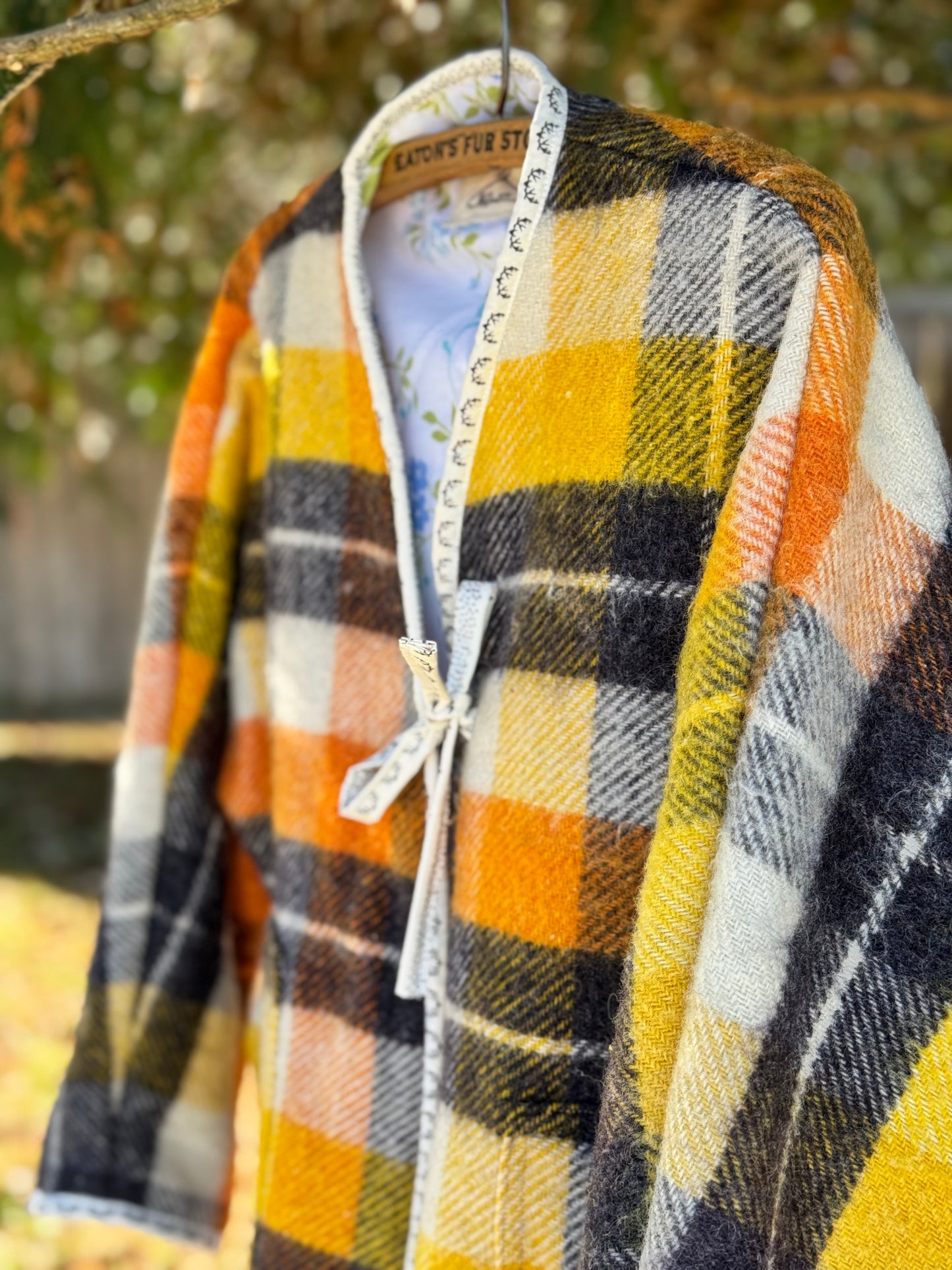 Cabin Crush Wool Blanket Coat