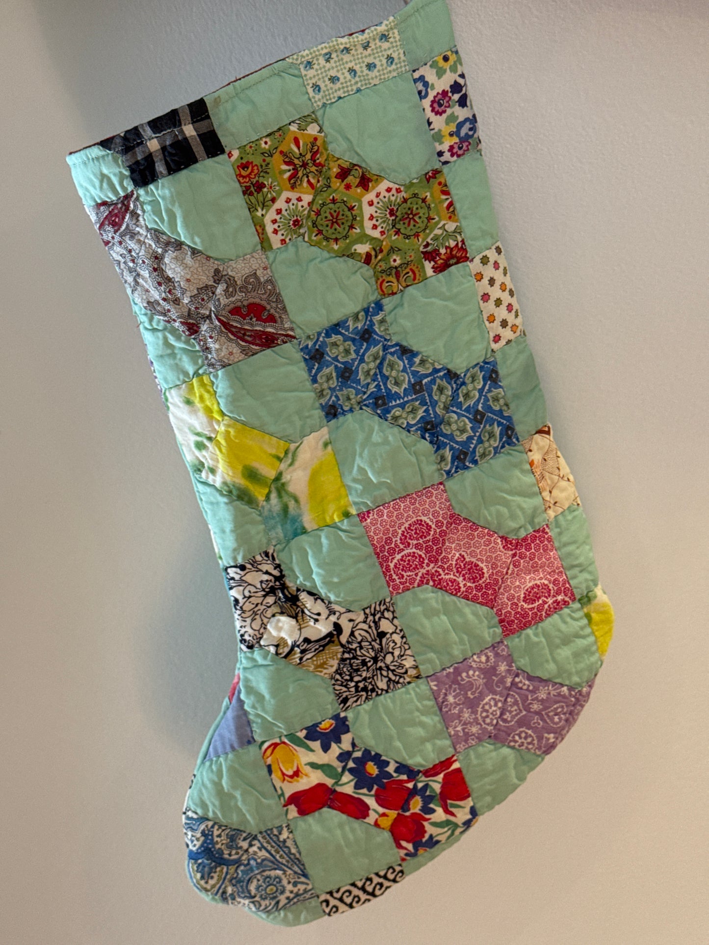 Quilted Joy Stocking
