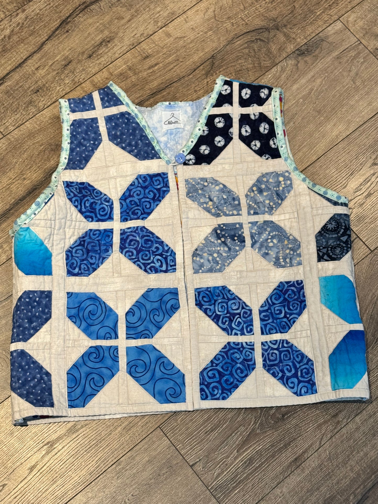 Indigo Attitude Quilt Vest