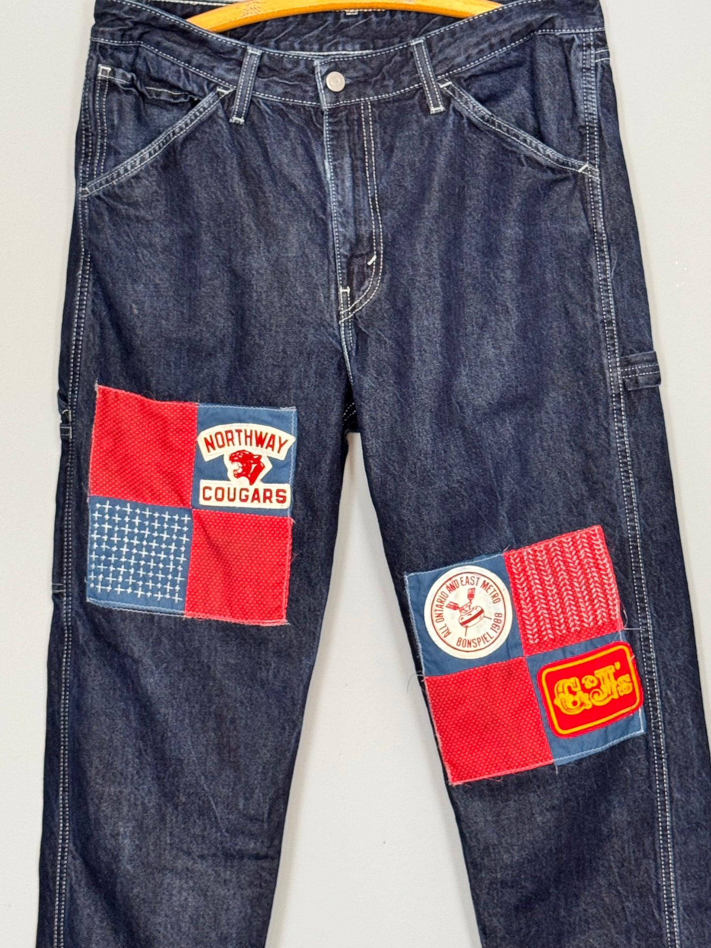 Hold Fast Patchwork Denim - Vintage Levi's Upcycled Jeans