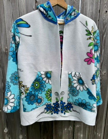 Retro Bloom Hooded Cardigan