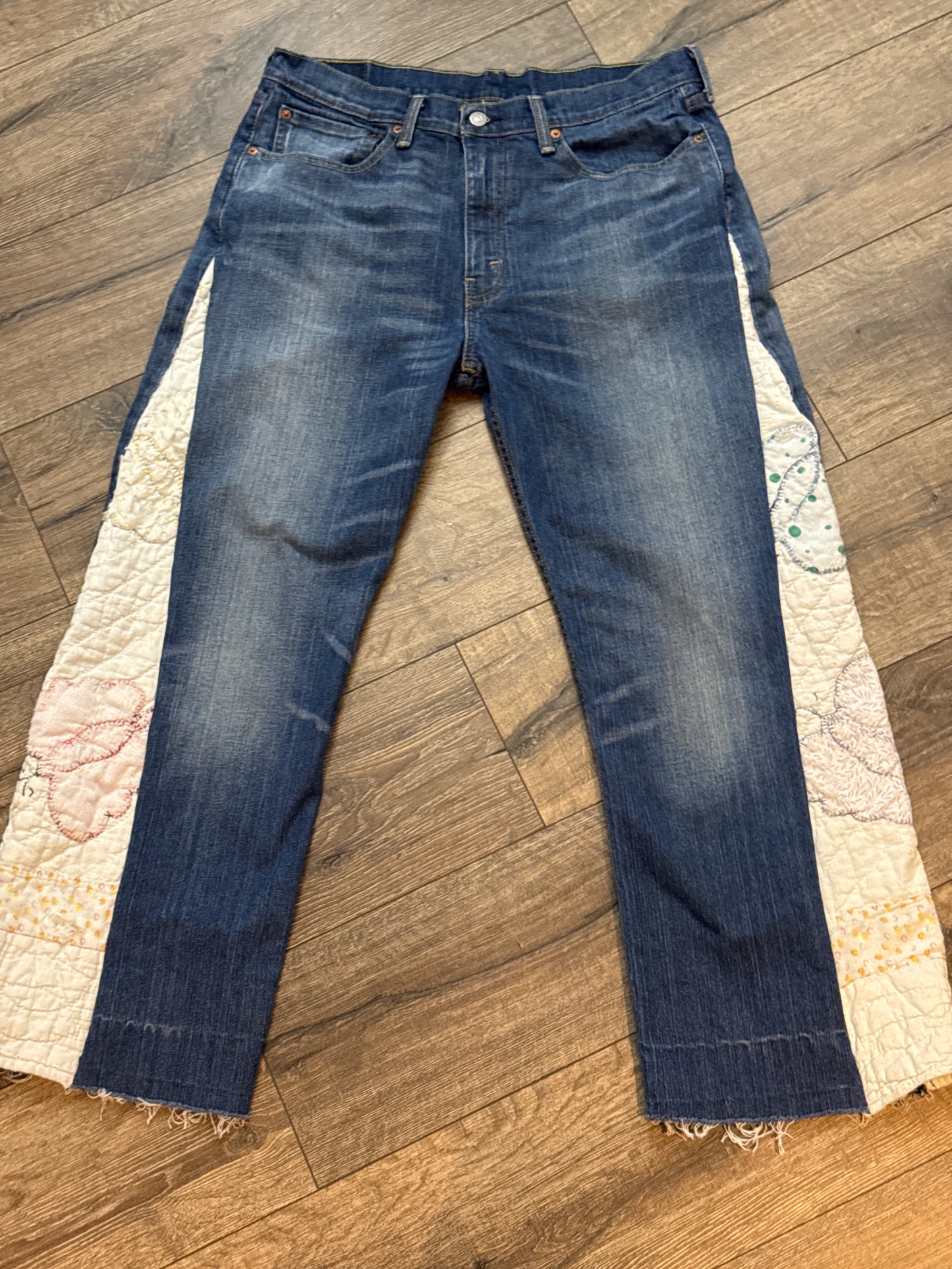 Giddy-up Quilt Panel Jeans
