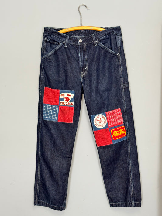 Hold Fast Patchwork Denim - Vintage Levi's Upcycled Jeans