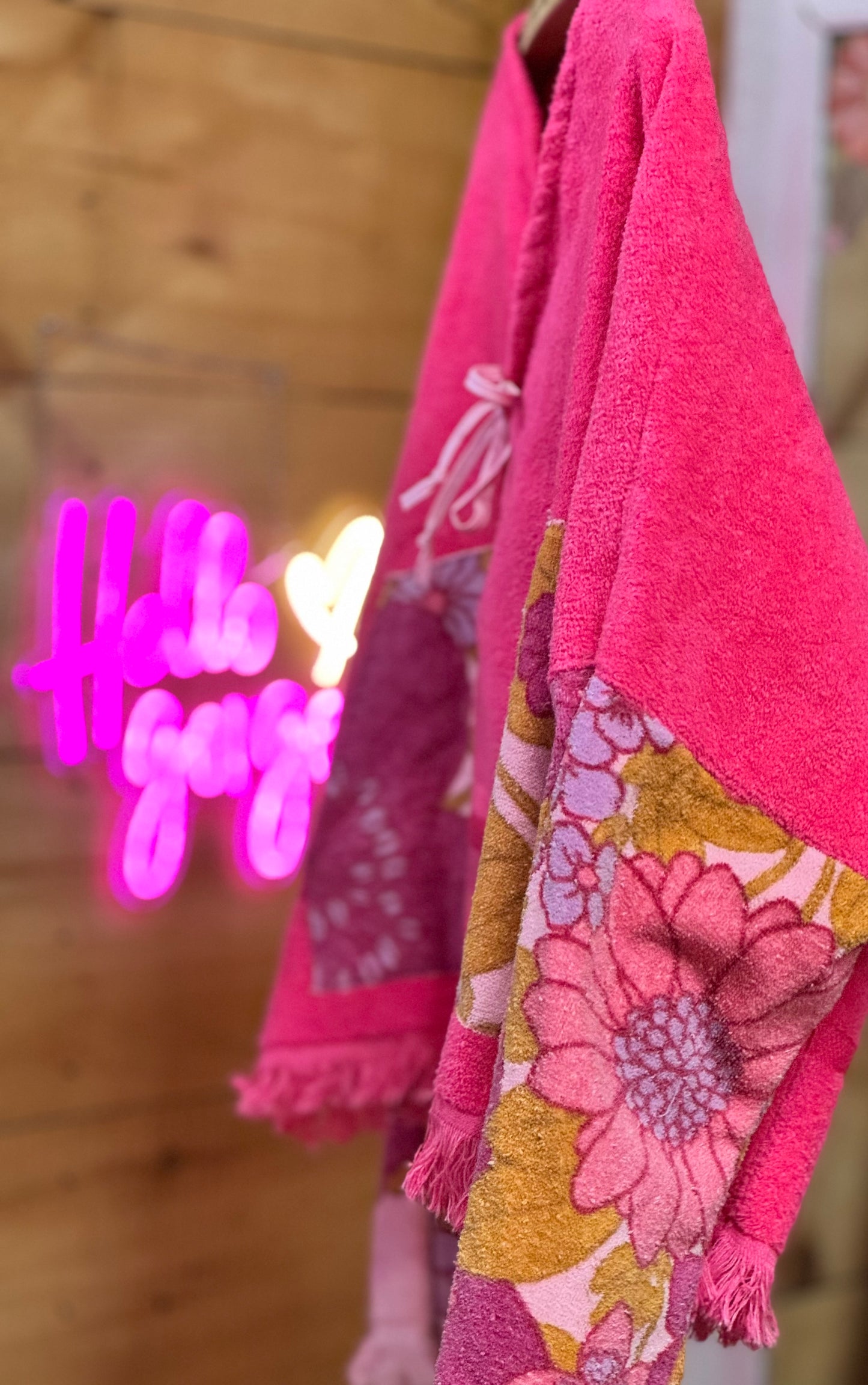 Pink Flamingo Towel Jacket