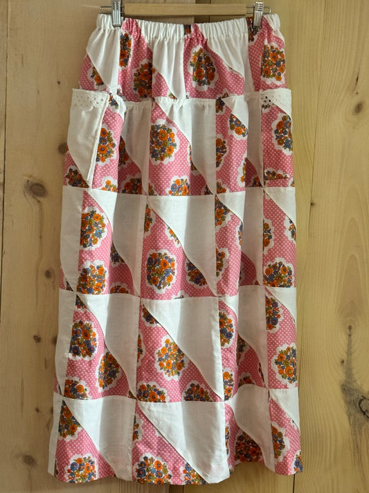 Cotton Candy Bouquet Quilt Skirt