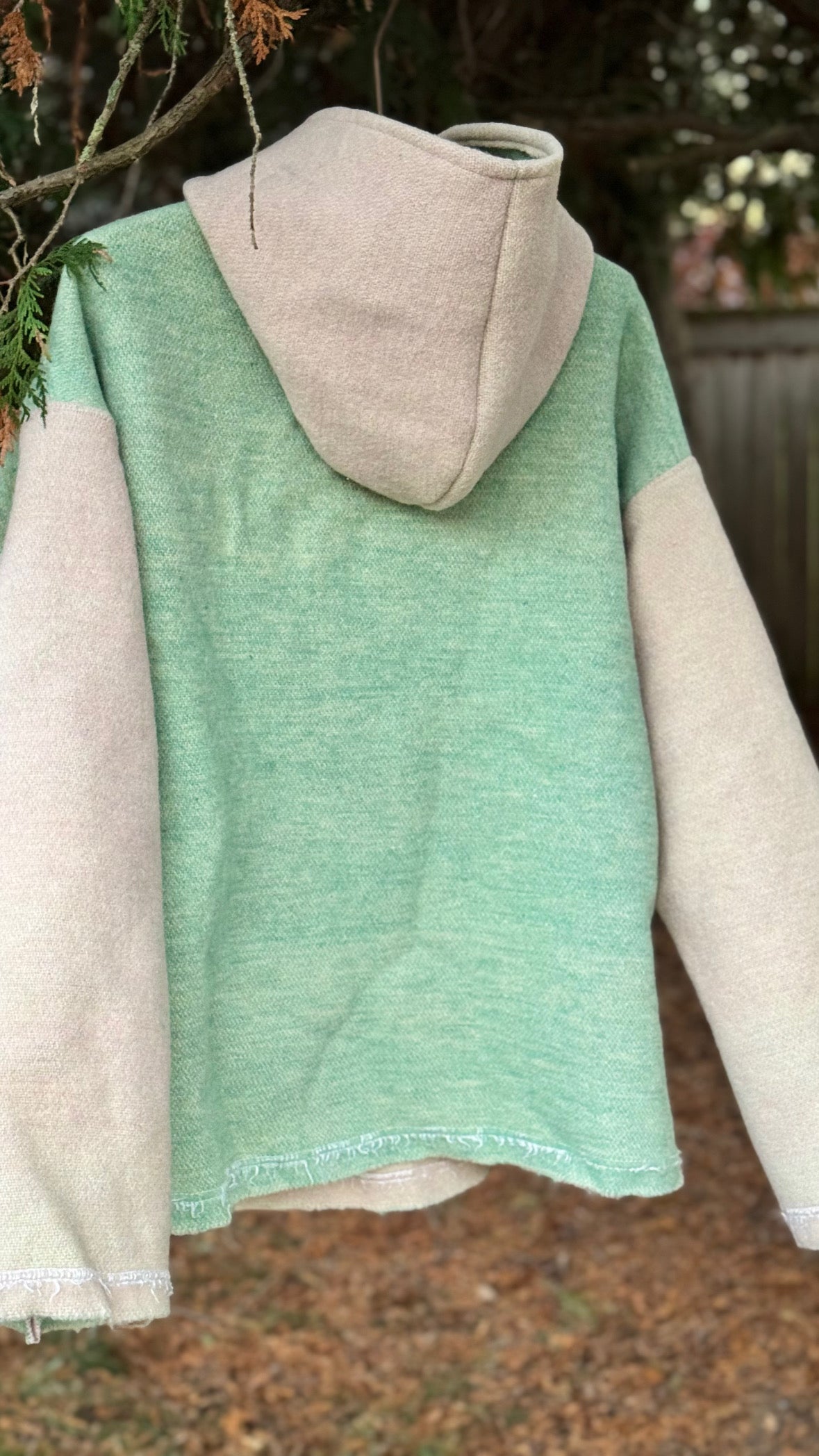 Mint to Be Wool Blanket Hoodie