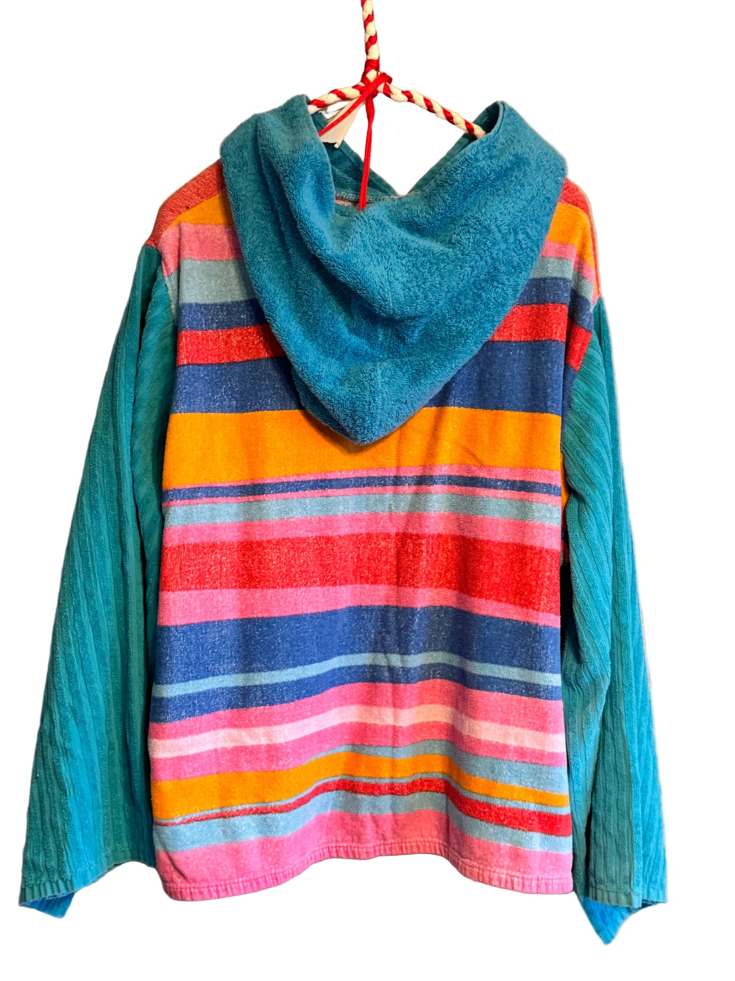 Sherbet Striped Towel Hoodie