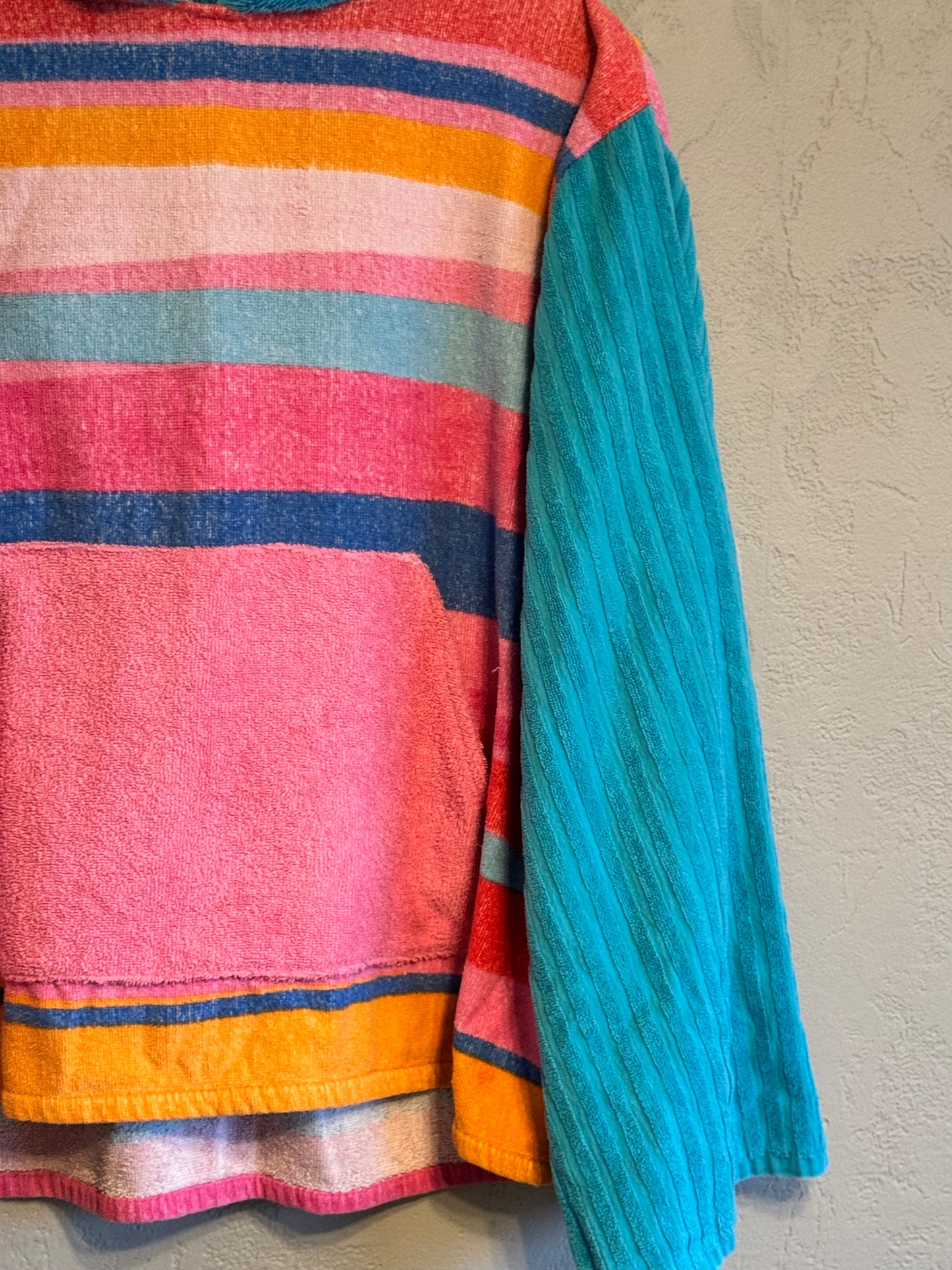 Sherbet Striped Towel Hoodie