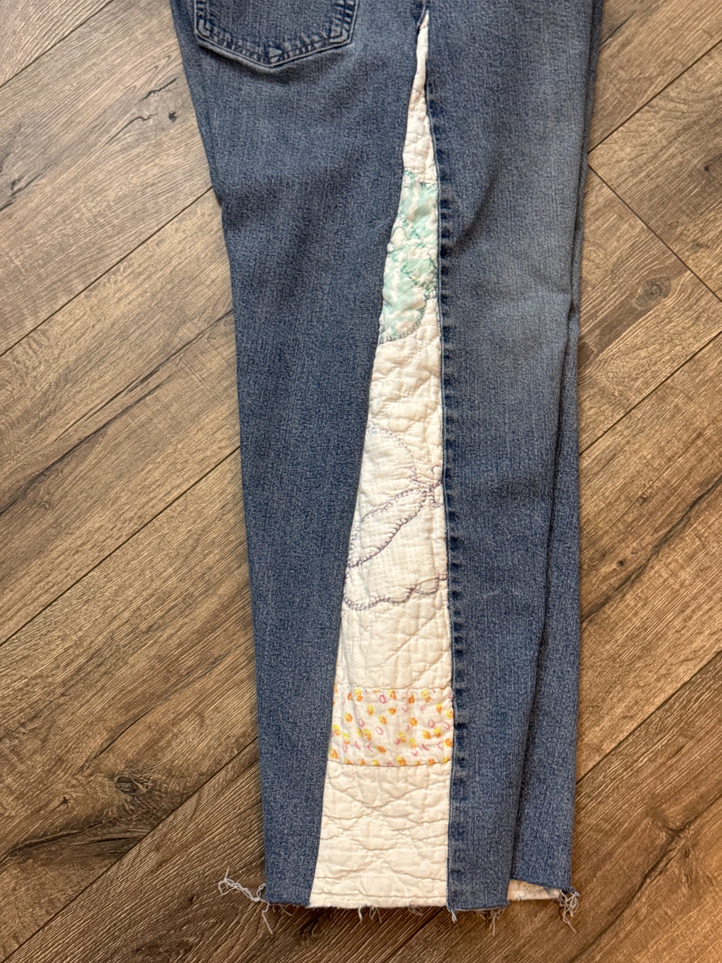 Dolly Parton at a Quilting Bee Jeans