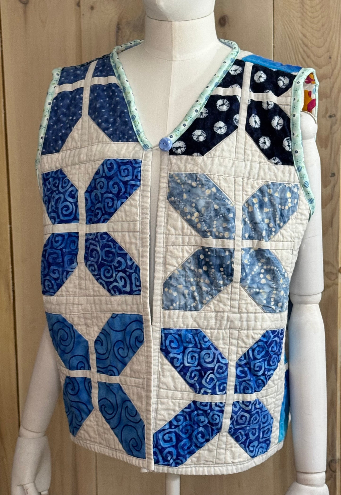 Indigo Attitude Quilt Vest