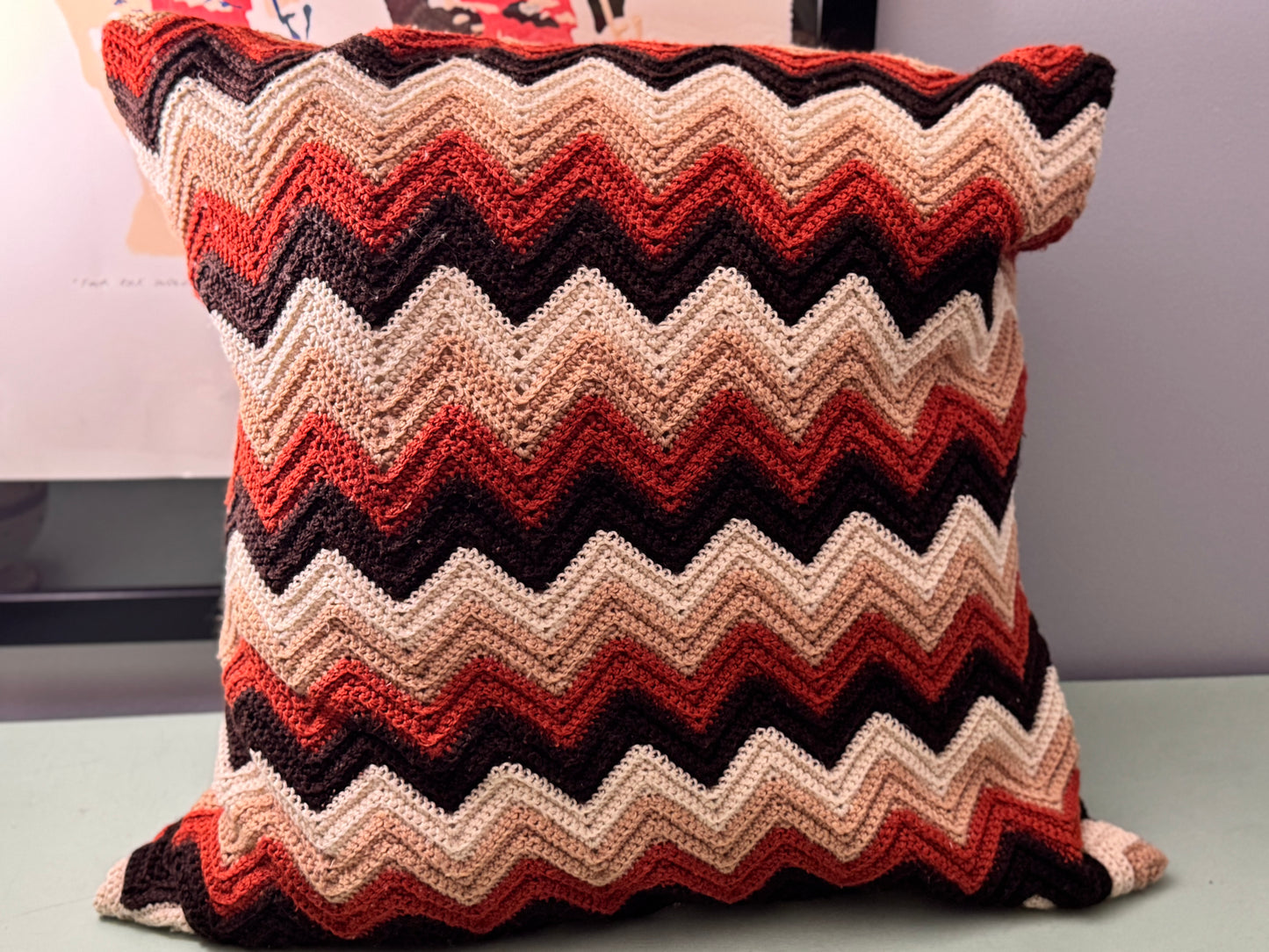 70s Basement Babe Pillow