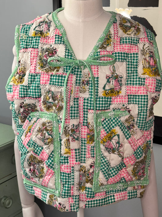 Strawberry Socialite Quilt Vest