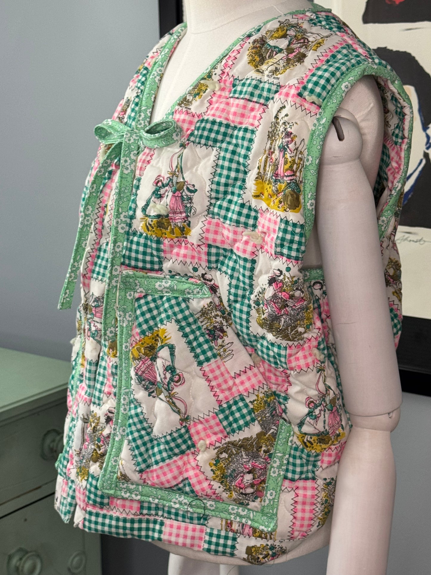 Strawberry Socialite Quilt Vest
