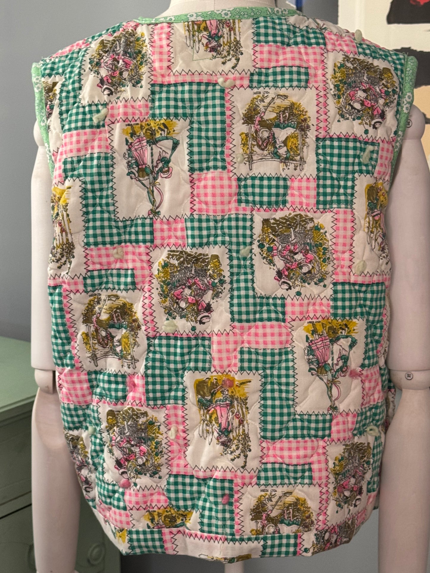 Strawberry Socialite Quilt Vest