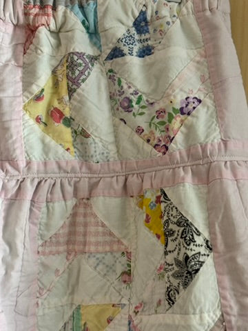 Pink Pinwheels Quilt Skirt