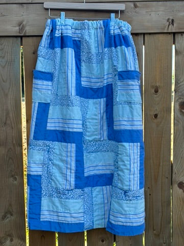 Blue Skies Quilt Skirt