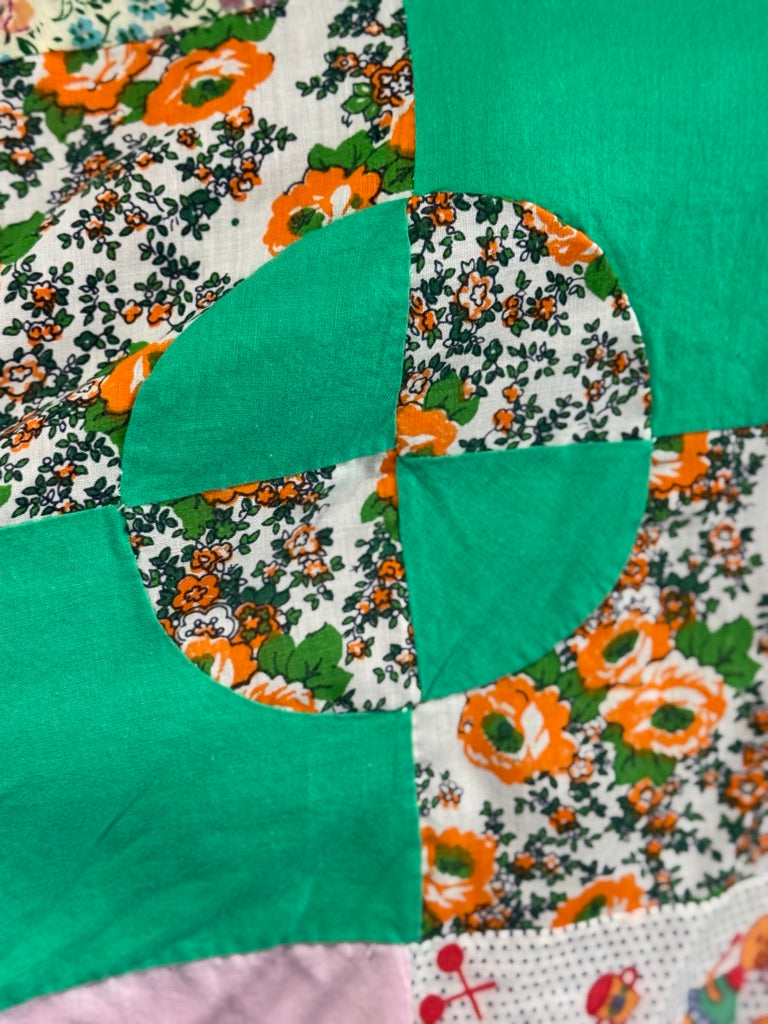 Drunkard's Path Quilt Top