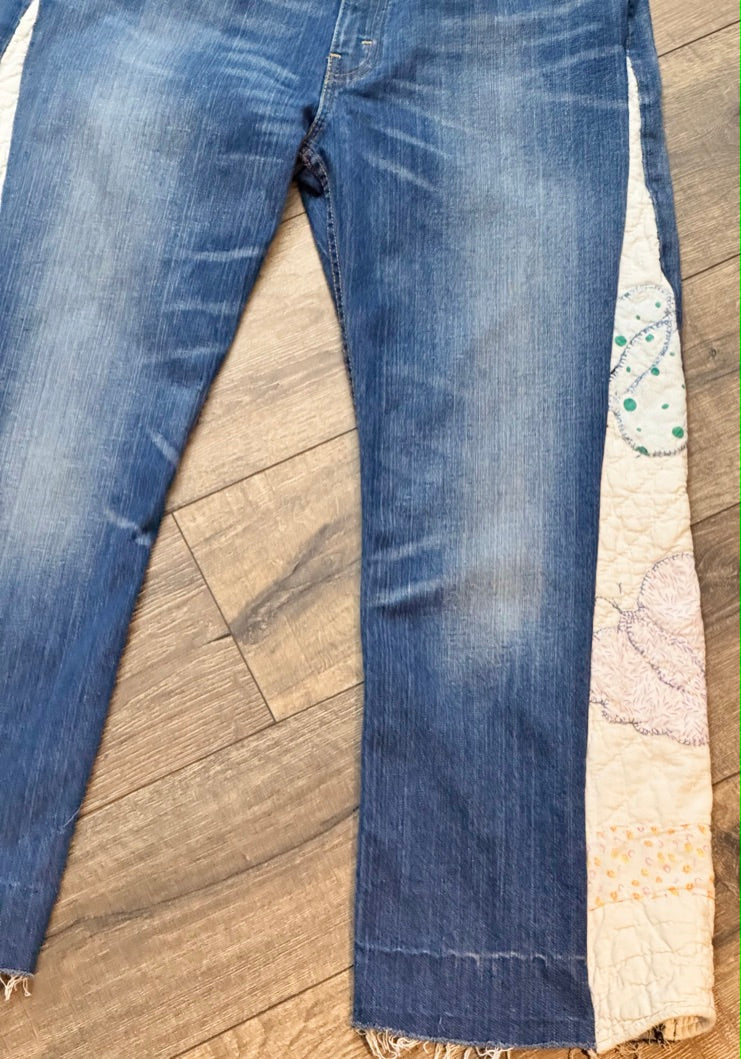 Giddy-up Quilt Panel Jeans