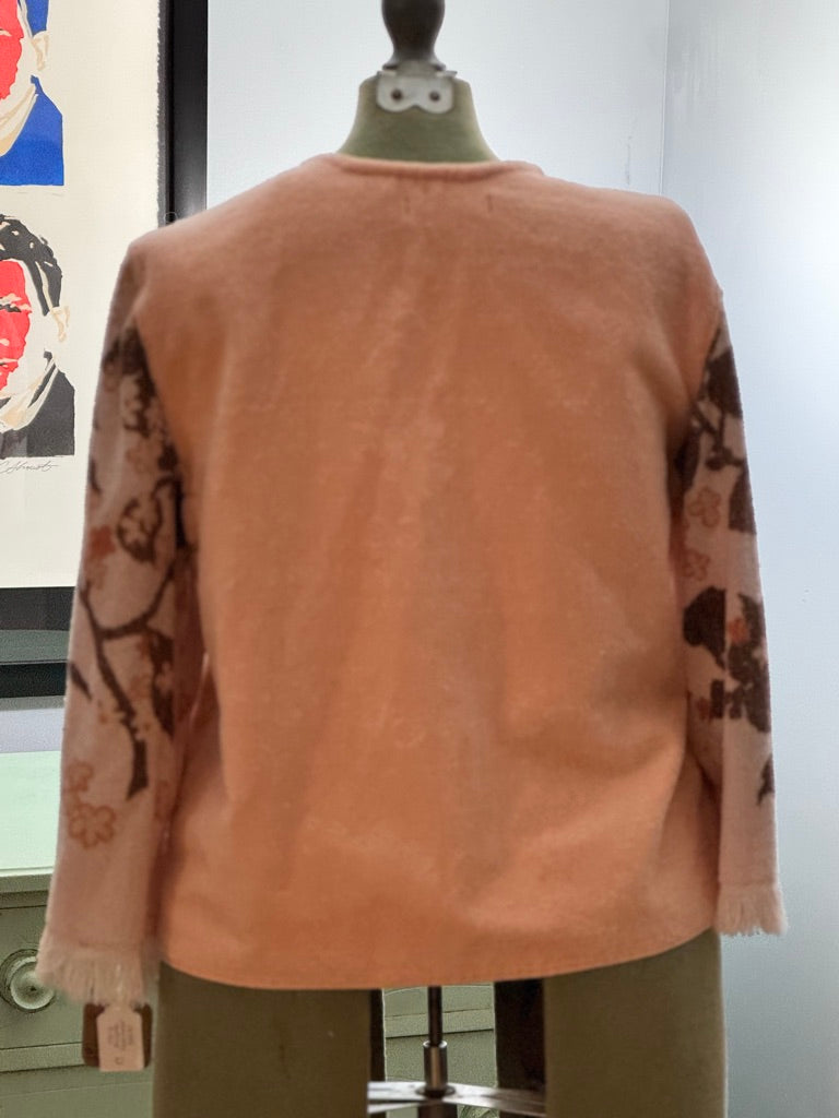 Cherry Blossoms Vintage Towel Jacket