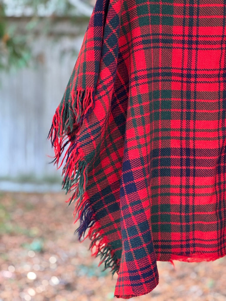 Mad for Plaid Poncho